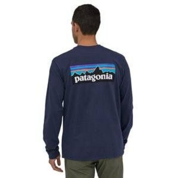 5/$25 Patagonia Navy Graphic Tee - Picture 1 of 6